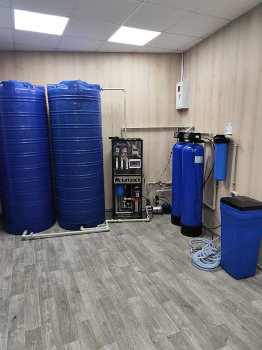 Обратный осмос 0,5 м3/час для бизнеса и быта "под ключ"