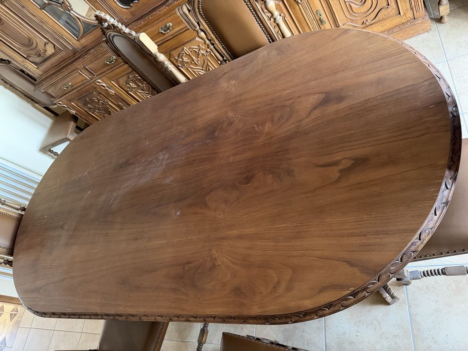 Mesa de sala mais movel cristaleira
