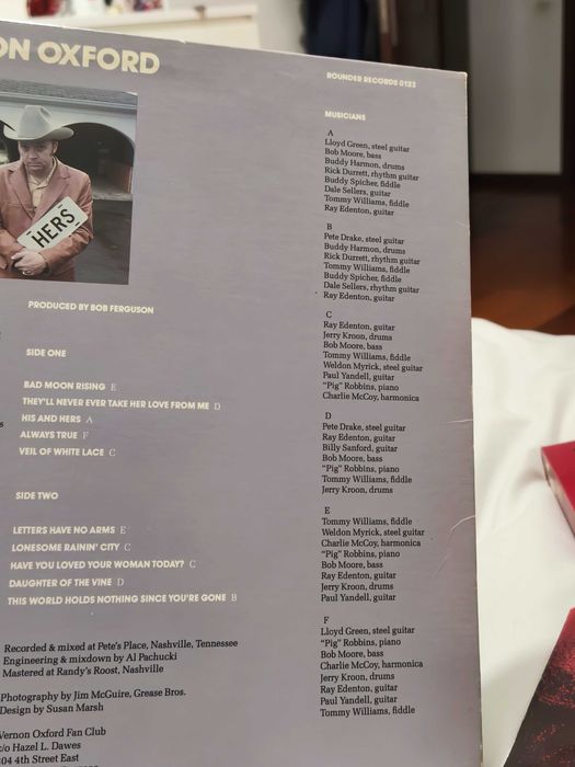 Vernon Oxford – His And Hers made in usa LP vinil