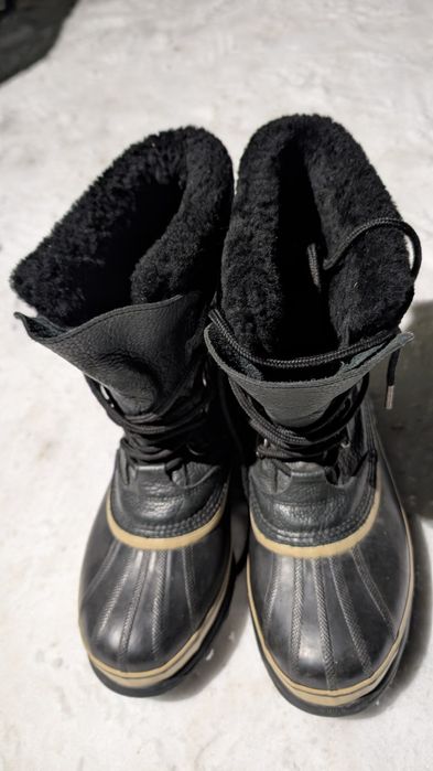 SOREL Caribou Reserve — зимові черевики теплі шкіряні чоботи Eur 44-45