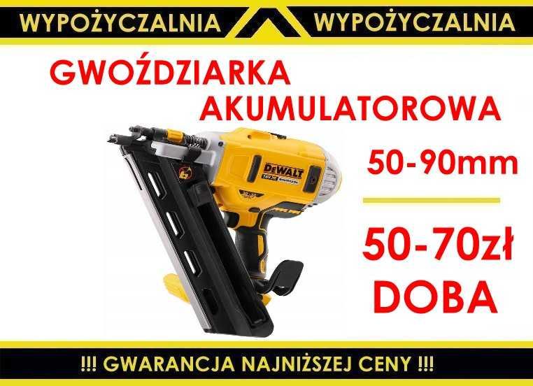 TANIO! Gwoździarka akumulatorowa DeWALT wypożyczalnia doba 50zł-70zł