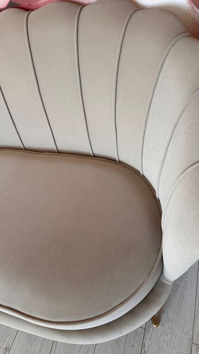 Мʼякий диван-крісло велюровий