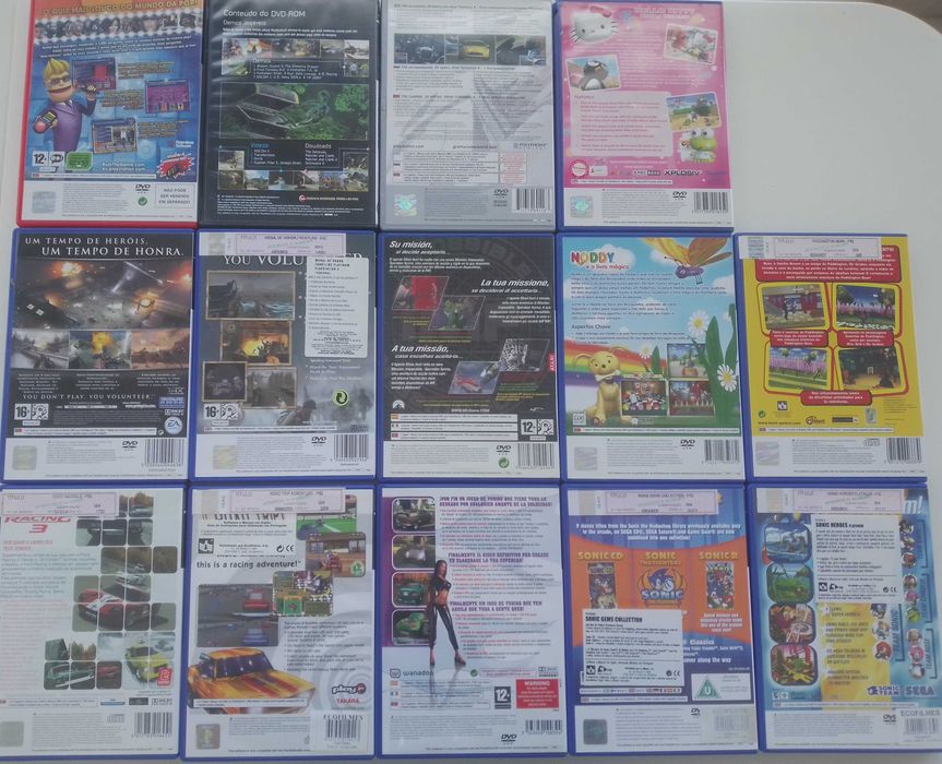 Jogos PlayStation 2, PC e DVD