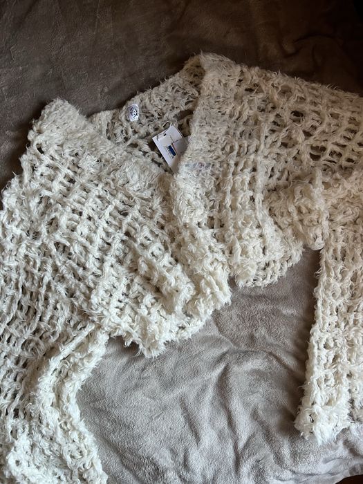 Жіноча ажурна накидка болеро ручна робота шерсть L-XL нова