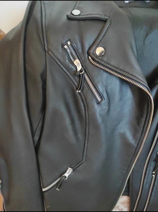 Ramoneska z prawdziwej skóry