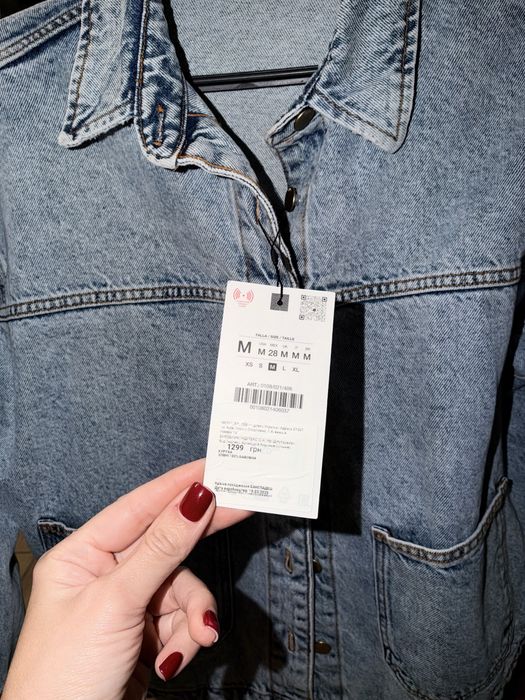 джинсова куртка Zara M