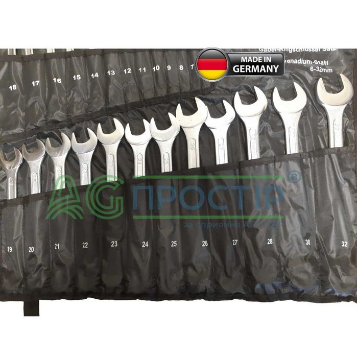 Набір ключів рІжково‐накидних Mannesmann M130‐25 25шт ORIGINAL