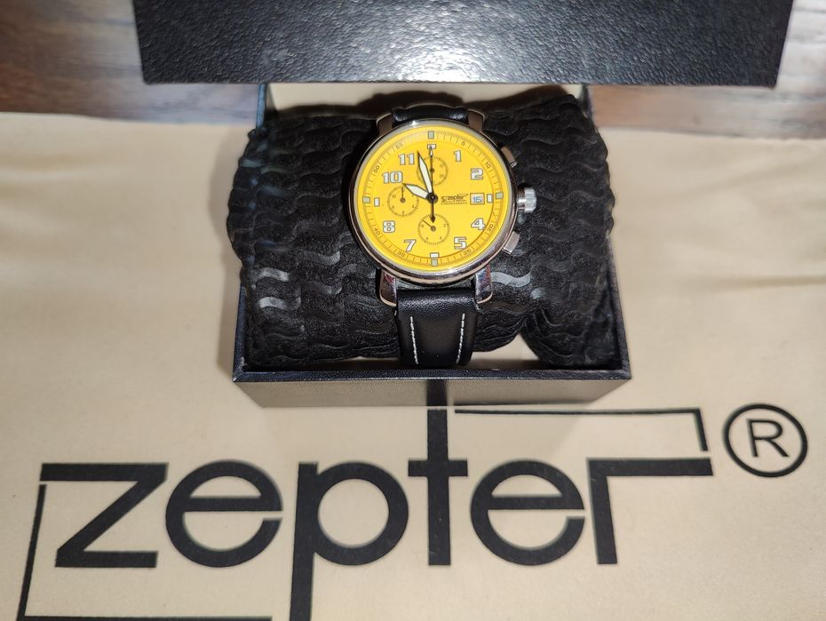 Часы Zepter хронограф MIAMI LZ-632-BL Swiss Made оригинал. лимит