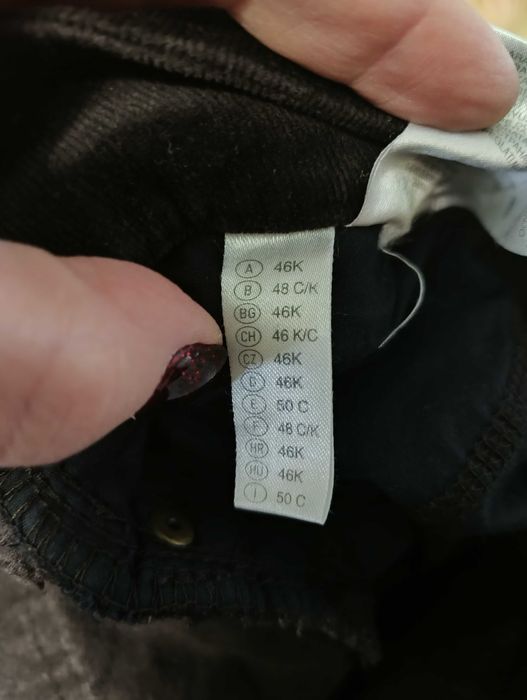 Джинсы микровельвет, цвет шоколад, размер XL - 52 - 18