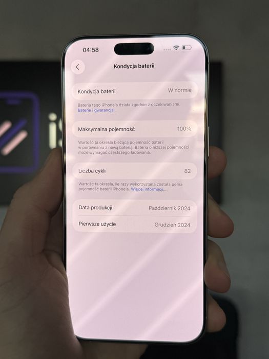 RATY 0% iPhone 16 Pro Max 256GB BATERIA 100% GWARANCJA 12 miesiecy!!!