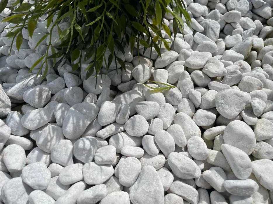OTOCZAK Bianco Cararra 20-40mm | 40-60mm  biały kamień ogród jak THASSOS