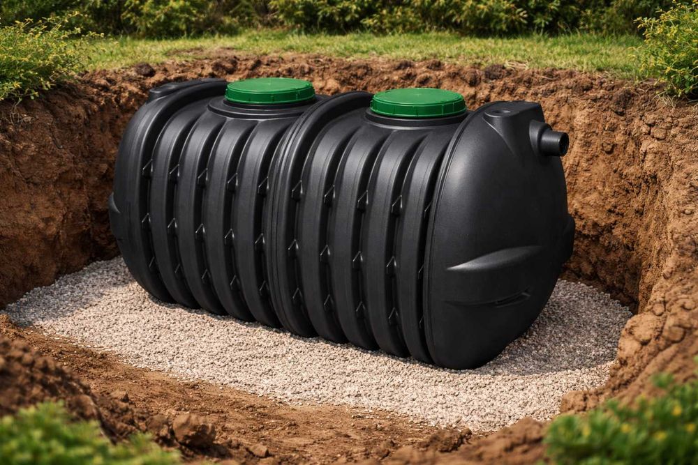 Osadnik Dwukomorowy AB 3000L Z Filtrem Dla 6 Osób