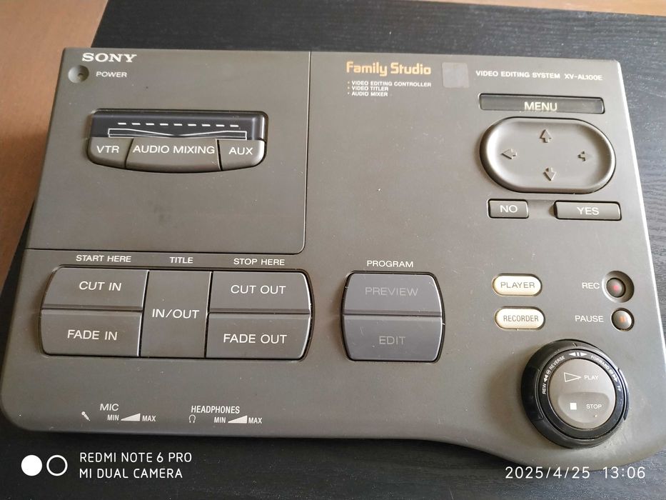 PARA COLECIONADORES, mesa de edição sony