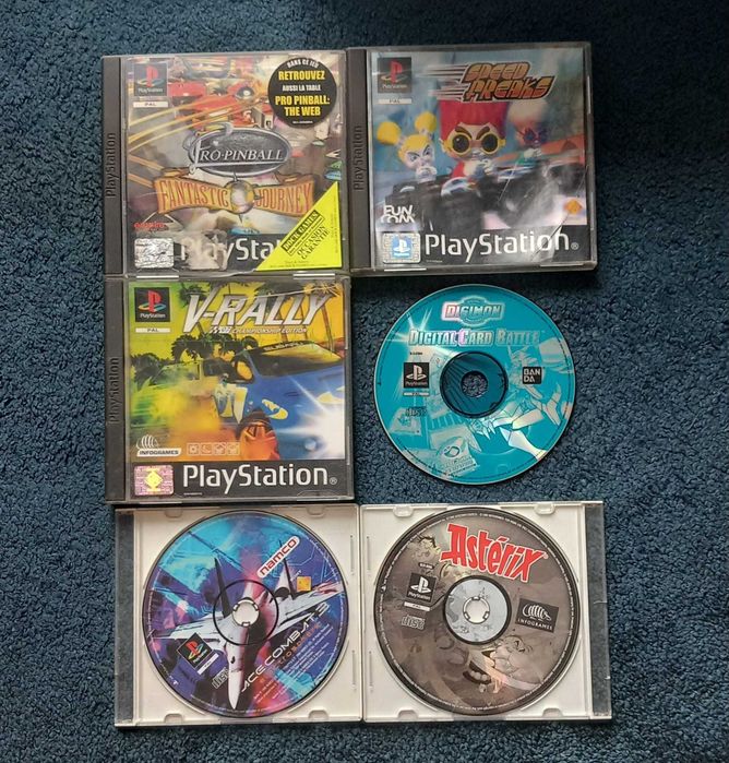 Conjunto 6 jogos Playstation 1