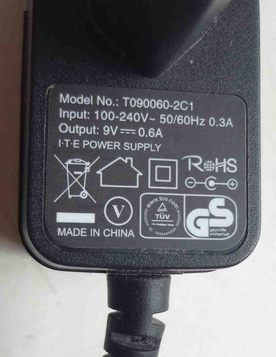 Блок питания 9V 0.6A T090060-2C1, адаптер