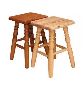Nowe Taborety drewniane wysokości 45 cm stołki kuchenne SOLIDNE