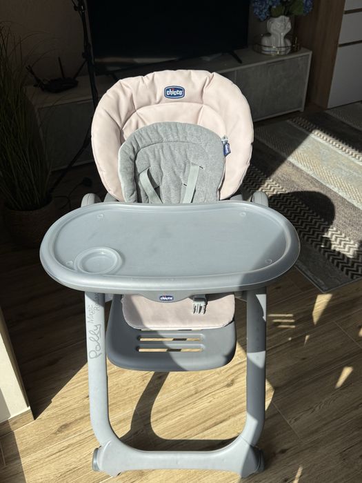 Стілець для годування Chicco Polly Magic Relax Pink, стільчик для годування рожевий