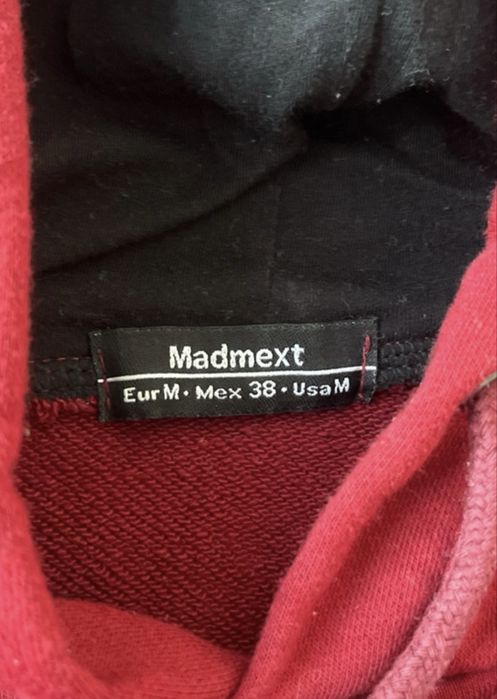 Bordowa bluza z napisem NICCE marki Madmext