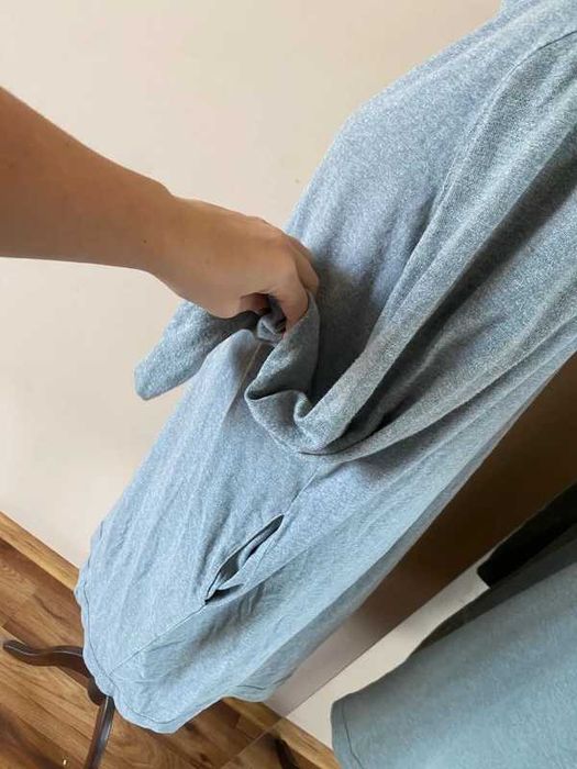 Xl 42 44 szary dres komin golf sukienka tatuum midi oversize sweter