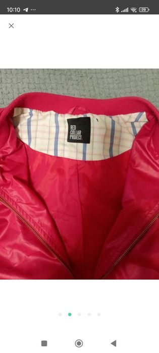 Тендовий червоний бомбер,жiночiй.