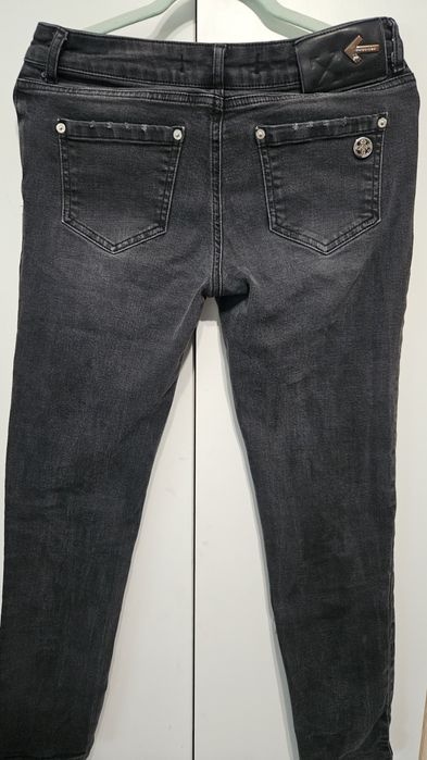 Czarne spodnie jeansy Off White