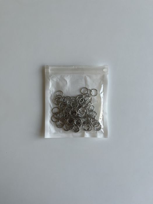 Ozdobne srebrne kółeczka ozdoby do włosów