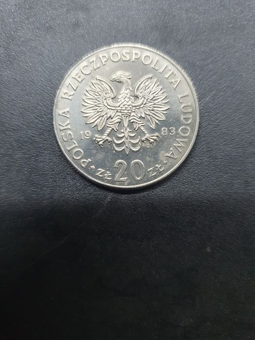 Moneta PRL Marceli Nowotko 20 złotych 1983 r.