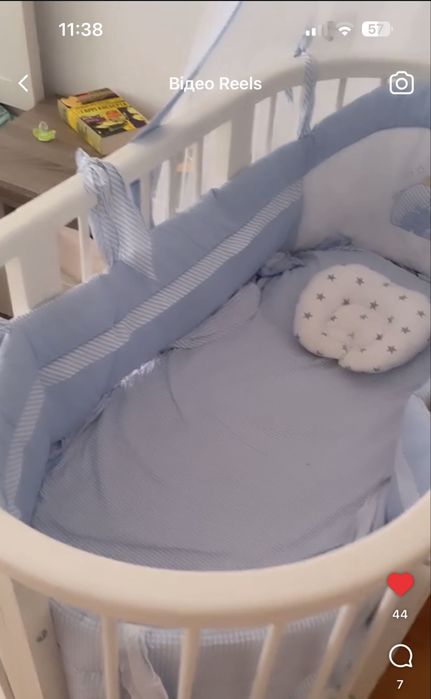 Постільна білизна дитяча + балдахін+ бортики в ліжечко