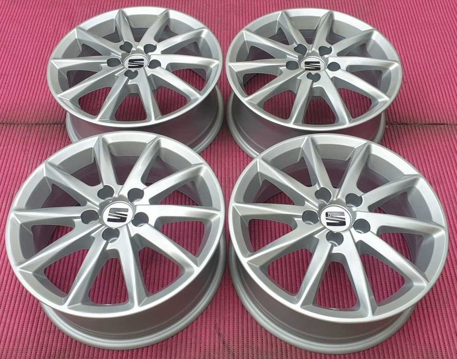 4035-Jantes 15 5x100 Originais Seat Ibiza, tbm para VW Polo, etc.