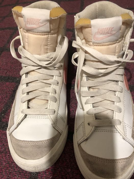 Nike кроссовки  высокие кожаные
