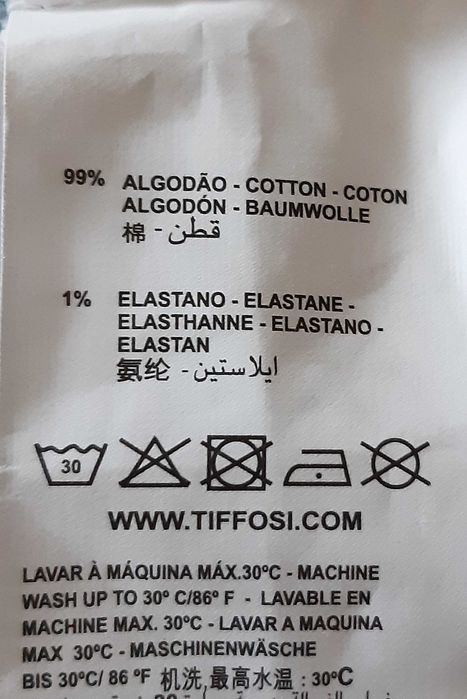 Casaco de ganga Slim Fit marca Tiffosi