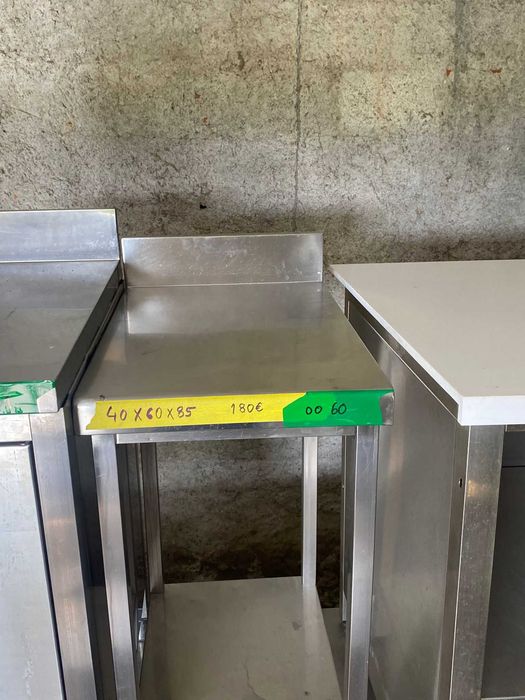 Bancada inox apoio fogão