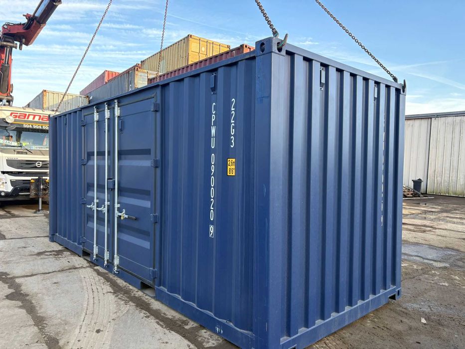 Kontener 6 metrowy, 20 DV OneWay Sidedoor; dodatkowe wrota / PZ