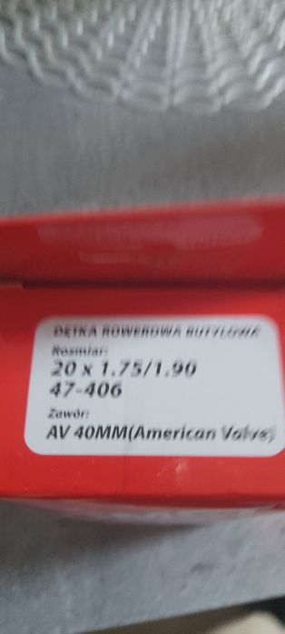 Dętka rowerowa 20 cali.