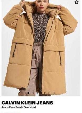Пуховик зимова тепла куртка  calvin klein XS, S, M