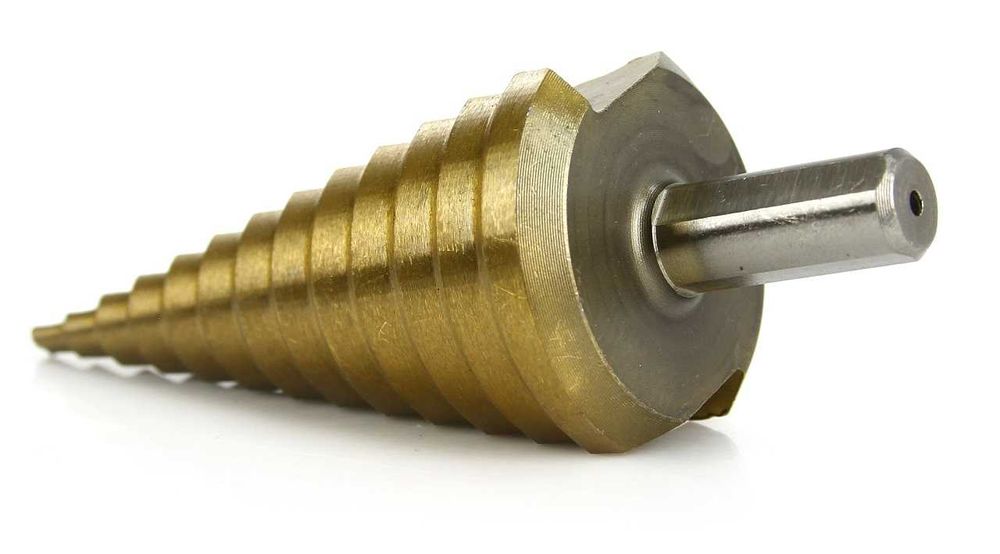 WIERTŁA STOŻKOWE STOPNIOWE Do Metalu Drewna Plastiku Blach 4-39mm