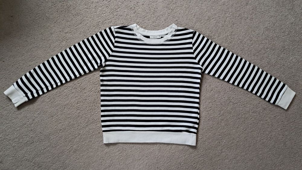 Bluza Damska Reserved XS Marynistyczna w Czarne Paski