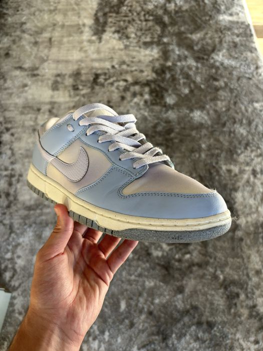 Nike Dunk Low White Blue Airbrush Canvas