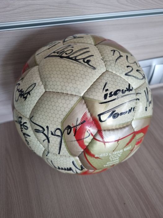 Piłka kolekcjonarska z autografami Marcin Robak i inni RTS Widzew Łódź