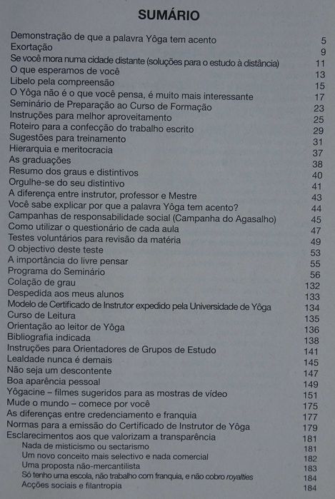 Yôga - Programa do do Curso Básico Com Opção À Formação de Instrutores424880975465697285