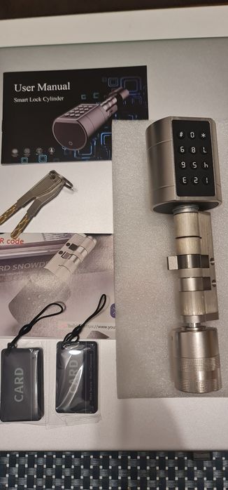 Smart zamek do drzwi kod, klucz, karta, odcisk palca
