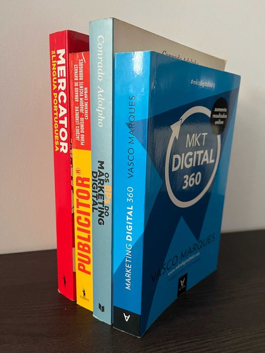 4 livros publicidade e marketing digital (Mercator, Publicitor, etc.)