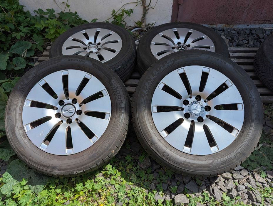диски Mercedes R16 5x112 шини 205/60R16 літо Audi VW Skoda Seat