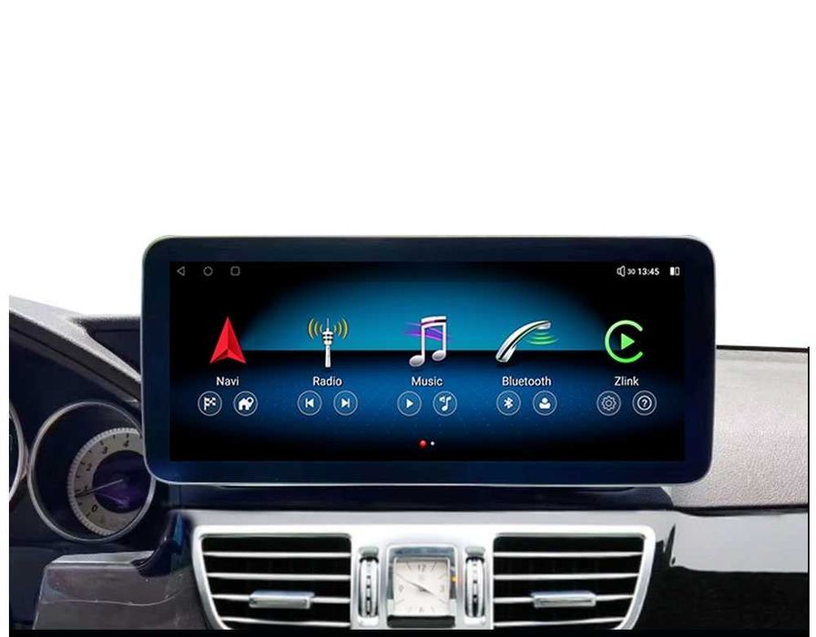 CarPlay Android Auto Radio DAB+ Opcja Bluetooth YouTube Yanosik Android USB GPS WiFi 4G MP3 Mercedes E W212 System NTG4.5 BOSE