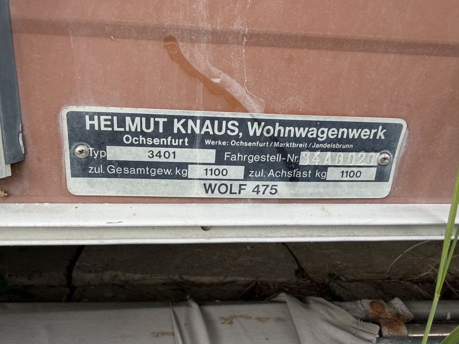 Przyczepa kempingiwa Helmut Knaus WOLF 475