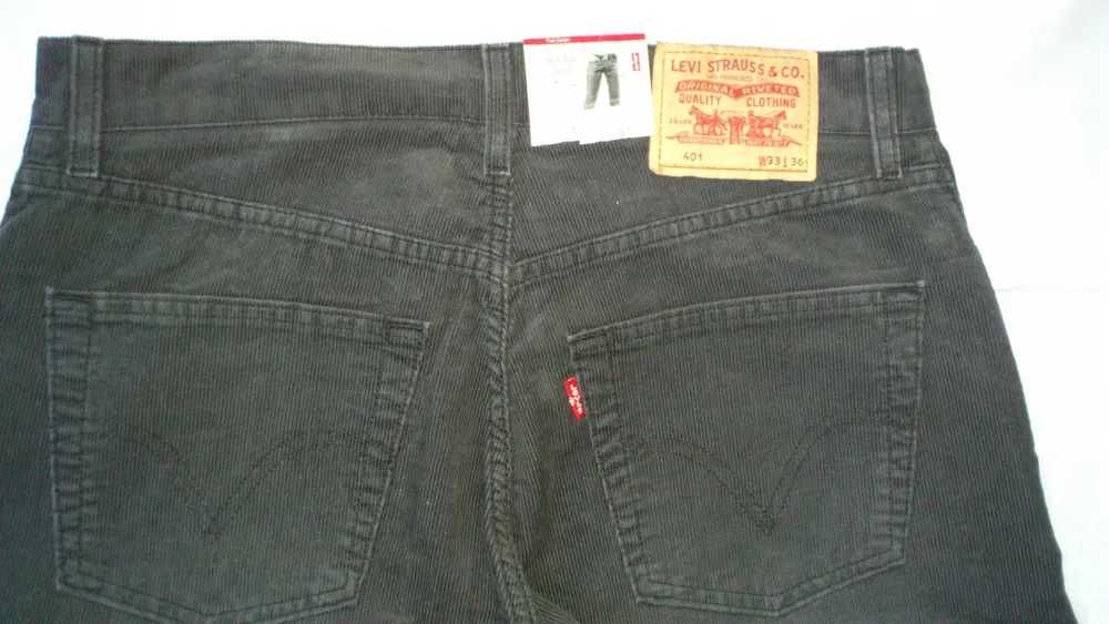 Джинсы Levi*Strauss 401,НОВЫЕ,чёрный ВЕЛЬВЕТW33L36.ПП-42,Дл-118,ВИНТАЖ
