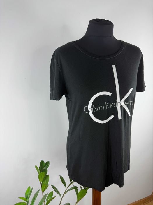 Czarny tshirt bluzka bawełniana Ck Calvin Klein rozmiar M