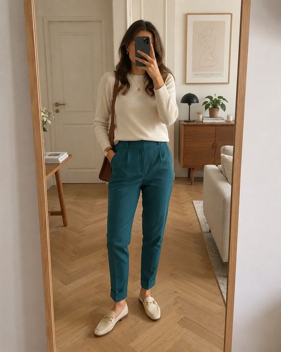 Zielone spodnie Primark 36 S chinosy
