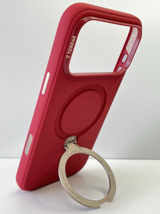 TORRAS Ostand Silicone MagSafe чохол для iPhone 17 Pro/17 Pro Max /18 Pro/18 Pro Max –  підставка 360° захист камери
