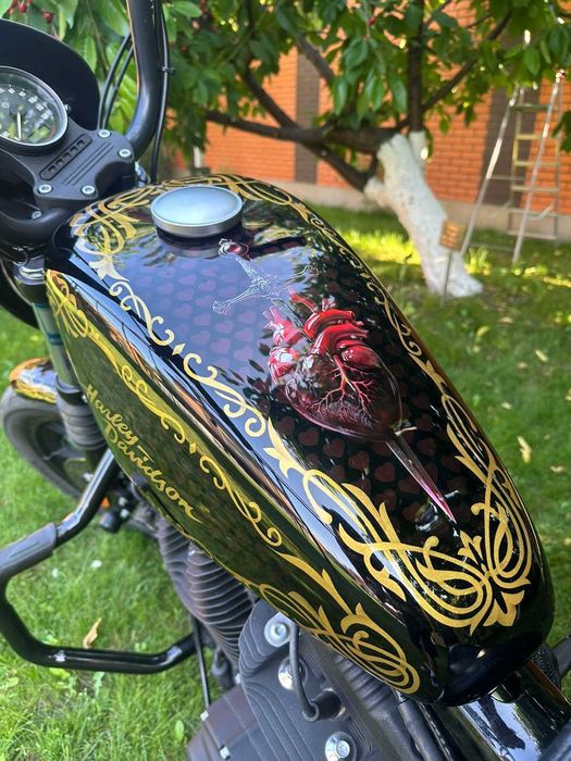 Harley-Davidson Sporster XL1200 Iron 2021 Аерографія